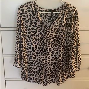 Cheetah print blouse